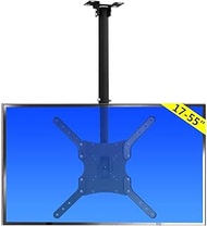 TV Mount,Sturdy Ceiling TV Mount Bracket, Height Adjustable Ceiling TV Mount Fits Most 17-55'' LCD LED Plasma Monitor Screen Display up to 400x400