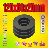 SUPER STRONG FERRITE MAGNET 120x60x20mm HOLE SPEAKERRing - 120 x 60 x 20 mm