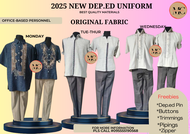 New ORIGINAL NON-TEACHING-PERSONNEL Deped UNIFORM for teachers fabric only or tela only SY 2025-2026