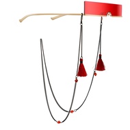 Antique Red Tassel Glasses Chain Glasses Rope Sunglasses Glasses Lanyard Fashion Trendy Glasses Lany