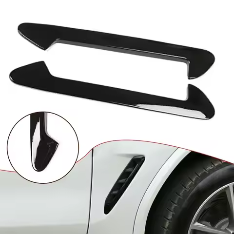 2pcs Glossy Black ABS Side Air Vent Trim Fit For BMW X3 G01 X4 G02 2018-2023 For For BMW X4 G02 2019