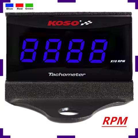 koso Motorcycle Square Mini RPM gauge Digital tachometer rpm LED Digital for Racing And Scooter