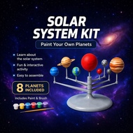 DIY Solar System Kit 8 Planets Educational Toys | Paint Your Own Planets | STEM Educational Children