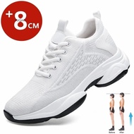 Men Elevator Shoes Height Increasing Shoes for Man Insoles 8CM 6CM 10CM Hidden Heels Sports Inner He