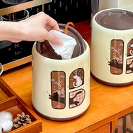 Desktop Cute small dustbin / Dustbin with lid / Desk dustbin Retro Style / cute dustbin with lid
