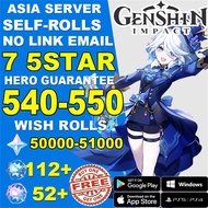 【BUY ONE TAKE ONE】【Fast delivery】Genshin impact ID Wish/re-register re-pull the Asian server Paimon 