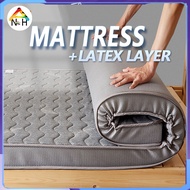 Latex Mattress 1.8*2M Knitted Cotton Latex Mattress Sponge Thickened Home Dormitory