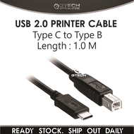 USB Type C to Type B (Printer) Cable 1.0m