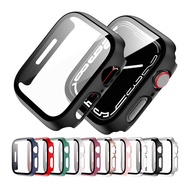 Glass+Case For IWatch Series 7 SE iWatch Case Bumper Screen Protector+Cover Watch 41mm 45mm 44mm 40m