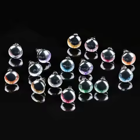 20pcs/10pairs 8 Colors Eyes Crafts Eyes 10mm with Washer Puppet Crystal Eyes Plastic Bear Animal Acc