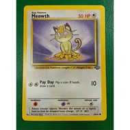 1999Pokemon Card Meowth (56/64) From Jungle 1999 By Wizards of the Coast