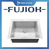 FUJIOH FZ-SN50-S53T 63CM SINGLE BOWL TOP MOUNT STAINLESS STEEL KITCHEN SINK