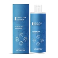 Salicylic Acid Gentle Glow Face Wash – With Peppermint & Vitamin E, Deep Cleansing to Help Refine Po