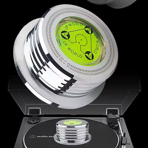 50Hz LP Disc Stabilizer Metal Vinyl Turntable Weight Clamp for Record Player Universal Aluminum Allo