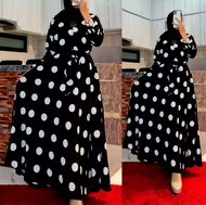 TERPOPULER !! Gamis Mayung Monalisa Big Polkadot Terbaru