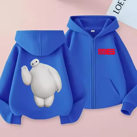 Big Hero 6 Baymax Waving Fun Parent-Child Zip-Up Jacket