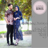 Baju Batik couple keluarga Set Long model Kutubaru