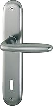 HOPPE Verona 2949543 Handle Set on Shield BB 90 Door Thickness 37-47 VK 8/8.5 Stainless Steel Effect