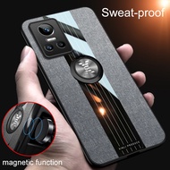 Casing OPPO Realme GT NEO 3 2 Realme GT Master Case Splicing Fabric Car Ring Holder Soft Silicone+PC+Acrylic Luxury Cover Shockproof Bracket Protective Shell Coque