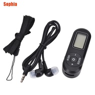 Sophia❦ Pocket Fm Radio With Dsp Fm Multifunction 1.1Inch Function Mini Digital Radio