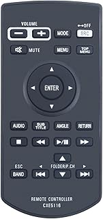CXE5116 Replace Remote Controller Compatible with Pioneer Car Stereo AVH-120BT AVHP2400BT AVHP3400BH
