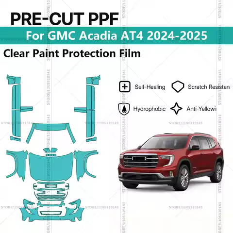 Pre-Cut Paint Protection Film PPF Transparent Car Film Automotive PPF For GMC Acadia AT4 2024-2025 F