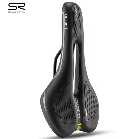 SELLE ROYAL Cycling Saddle MTB Athletic Hollow Breathable Memory Foam Sponge Cushion Shock Absorber 