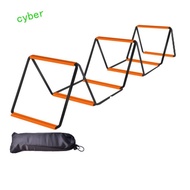 CYBERLINX Soccer Speed Ladder, Orange Foldable Agile Ladder, Flexibility Carbon Steel Instant Set-up