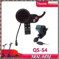 [L W H Y] QS-S4 36V-60V Thumb Throttle LCD Display+3PIN Lgnition Lock Key for Zero 8 9 10 8X 10X Ele