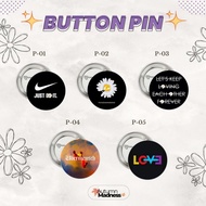[READY STOCK] Button Pin G-Dragon Peaceminuone Pin Bross GD Ubermensch