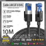 ,,, Ugreen Cat8 RJ45 STP Local Network Cable Length 1,000cm 10M 10M High Speed 40Gbps Round