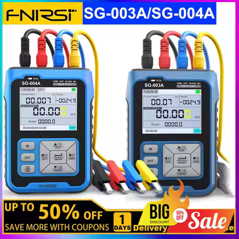FNIRSI SG-004A SG-003A 4-20mA Multifunctional Signal Generator Thermocouple Resistance Pressure Tran