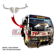 ISUZU HICOM BATANG/SIDE MIRROR ARM CHROME LORI 4TAYAR/6TAYAR