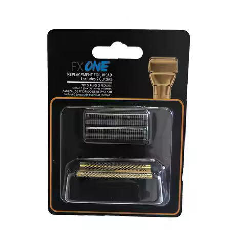 Shaver Replacement Foil and Cutter Head Blade Fit For BaBylissPRO FXONE Double Foil Stick Shaver,Gol
