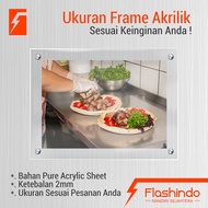 Frame Akrilik 2 mm Acrylic Frame Frame Display Poster Ukuran Custom