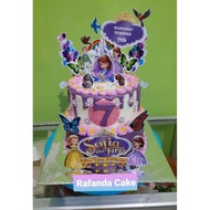 Sofia the first custom name birthday cake topper