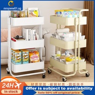 [in stock] Household Small Cart Storage Rack Kitchen Snack Storage Rack Baby Toy Organizer Movable O