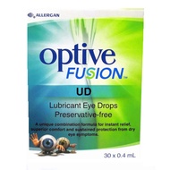 Refresh Optive Fusion UD Instant Relief Lubricant Eye Drops 0.4ml x 30s LOCAL SG STOCK