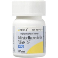 Rising Pharma - Cetirizine HCL 5 mg - Antihistamine Seasonal Allergy Relief Tablets - 100 Tablets | 