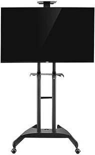 TV stands Pedestal Bracket Mobile TV Cart With Mount, 32-65 Inch Flat Display Height Adjustable With Caster With 2 Shelves beautiful scenery