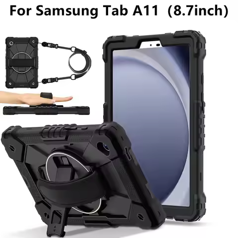 For Samsung Galaxy Tab A11 SM-X133/X135 Case 8.7 inch 2025 Tablet cover Silicone +PC case for Tab A1
