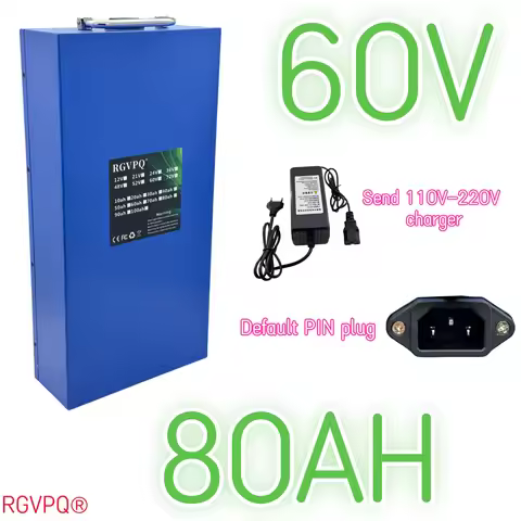 21700 new 60V 20AH40Ah 50Ah 60Ah 70Ah 80Ah lithium battery pack with built-in BMS 3500W motorcycle t