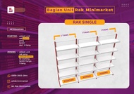 RAK MINIMARKET SINGGEL 3 UNIT SAMBUNG T 170 CM