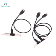 AuraFlow 50cm USB 3.2 Front Panel Header Type-E To USB-C Type C Female Connector Extension Wire Cabl