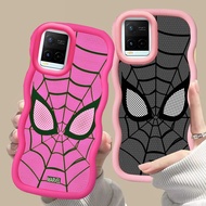 MERAH D-27 Spiderman Pink red Casing for VIVO V30 Y02a Y21a Y02t Y02 Y21s Y21 Y21t Pro 5G black
