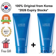 ❤️BUNDLE OF 2❤️ Laneige Homme Active Water Foam Cleanser 150ml - All Skin Types, Pore Cleansing, Laneige Men Cleanser