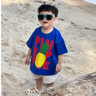 (SUMMER COLLECTION) COBAN GREEN FRUIT T-SHIRT Loose Form Boxy 100% Cotton 2C