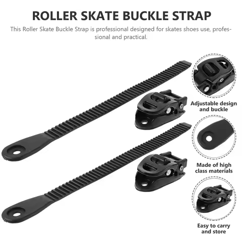 2 Sets Shoe Laces Professional Buckle Strap Adjust Roller Skate Shoes Ice Skate Roller Skating Strap