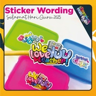 10pcs Sticker Wording Hari Guru Hadiah Hari Guru 2025 Teacher Day