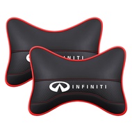 Breathable Leather Headrest Neck Pillow Car Head Neck Pillow For Infiniti Q50 Q50S Q50L G37 G25 QX70